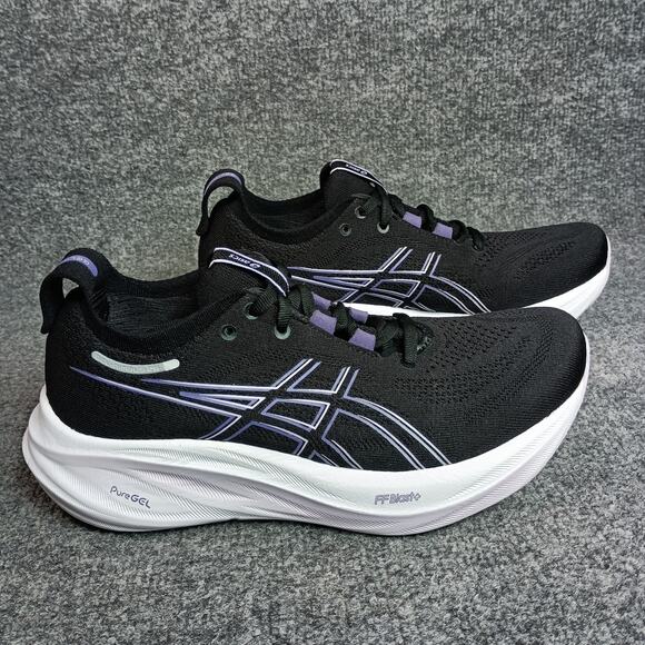 Asics Gel Nimbus 26 Womens Size 8 Black Purple UNWORN 1012B601 - Picture 1 of 9